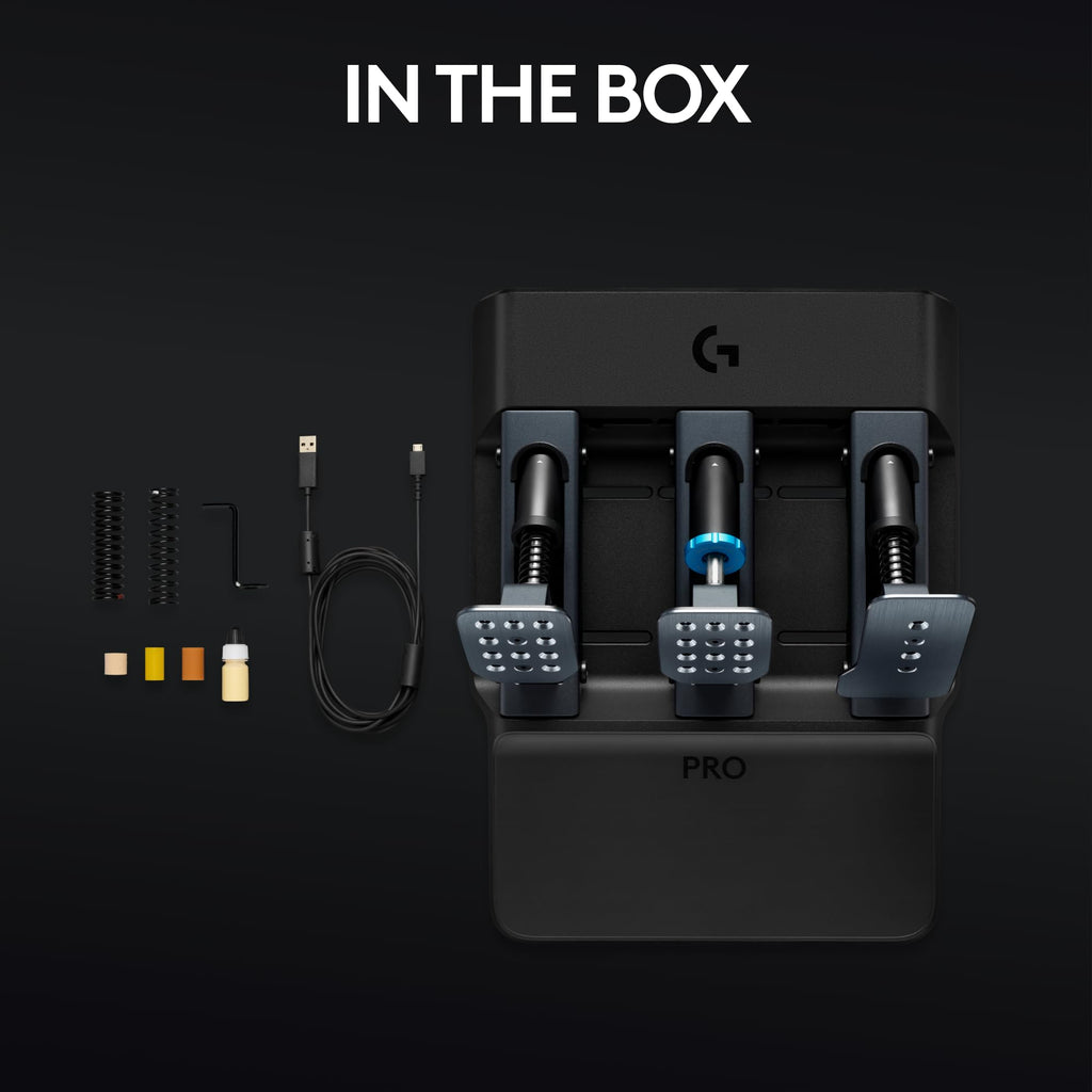 Logitech G PRO Racing Pedals Simulator with 100kg Load Cell Brake