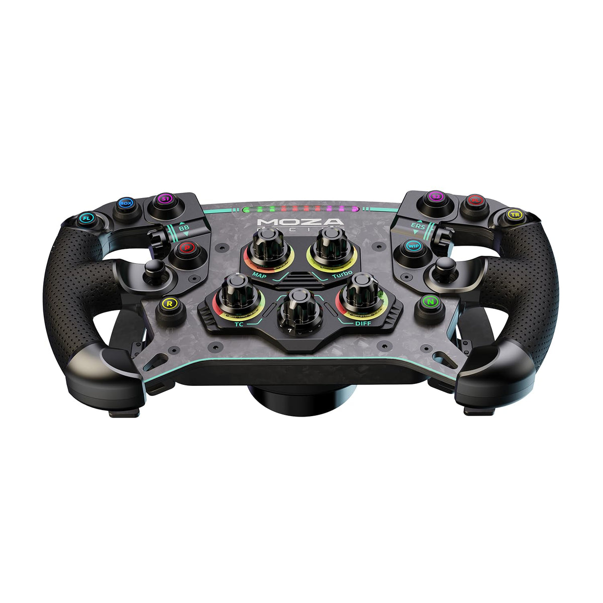 MOZA Racing ステリングホイール GS V2P Steering Wheel ハンドル GT・Formula カスタマイズ可能な10個のLED RGBボタン クイックリリース内蔵 レーシングゲーム R057 【国内正規品】