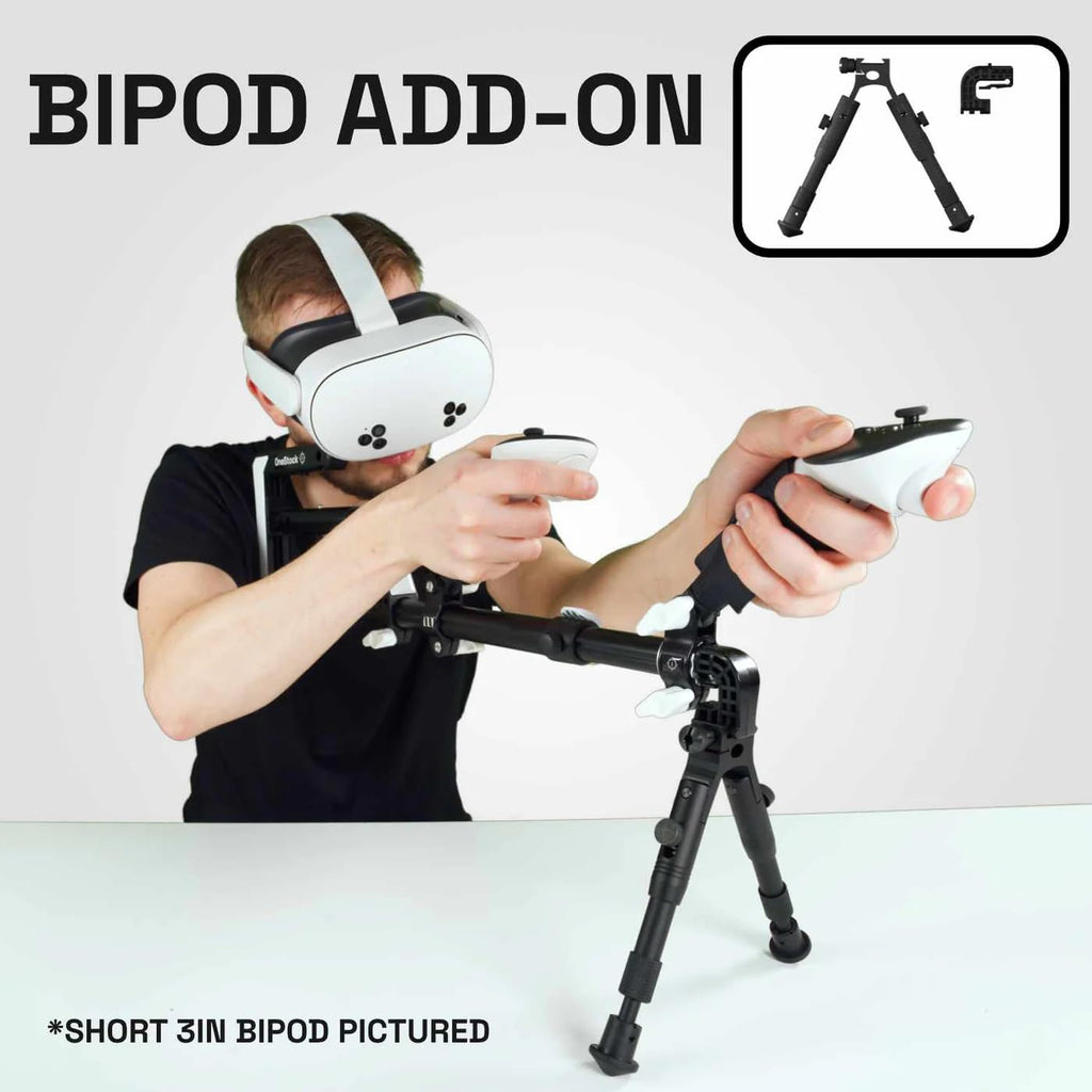 WIELD VR Gun Stock for Quest 2, 3, 3S, Pro & with Silicone Grips - OneStock Ultimate Edition - with Full Featured Accessories - VR Accessory for Shooting Games - Made in Finland