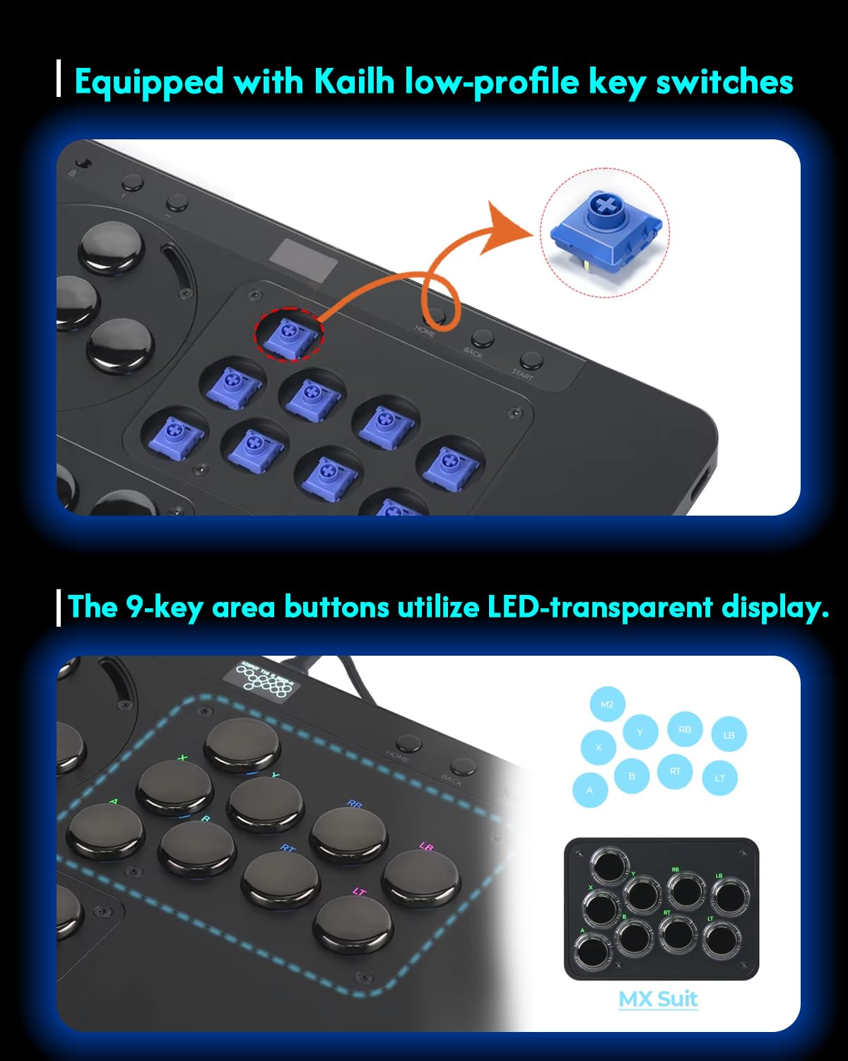 Sehawei Haute42 X1 Leverless Arcade Controller- 3 Removable Modules