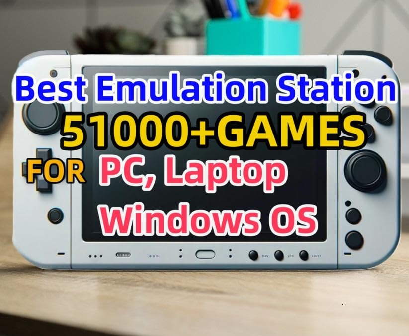512GB RetroBat Game System for Handheld Consoles, Windows OS, Batocera System Emulator for PC Laptop, Retro Game Card for MSI Claw, Legion Go, ROG Ally