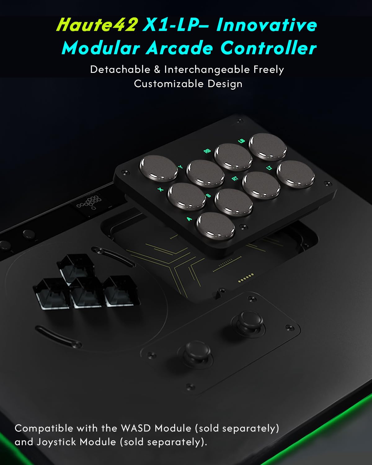 Sehawei Haute42 X1 Leverless Arcade Controller- 3 Removable Modules