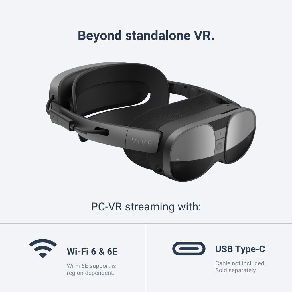 HTC Vive XR Elite Virtual Reality Headset + Controllers