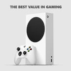 Xbox Series S 1TB SSD Console Robot White - Includes Wireless Controller - Up to 120 frames per second - 10GB RAM - 1TB SSD Storage - Experience high dynamic range Velocity Architecture (Renewed)