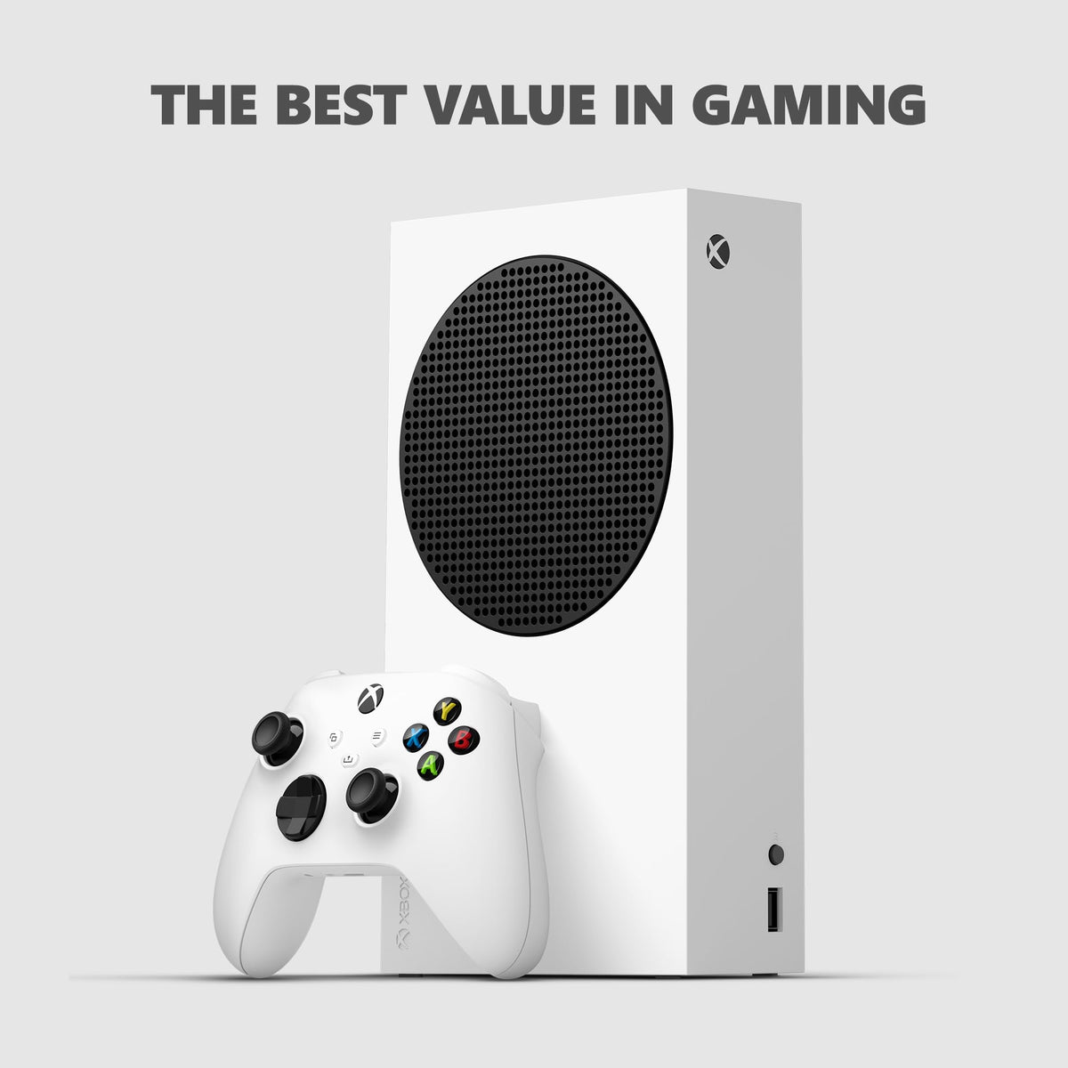 Xbox Series S 1TB SSD Console Robot White - Includes Wireless Controller - Up to 120 frames per second - 10GB RAM - 1TB SSD Storage - Experience high dynamic range Velocity Architecture (Renewed)