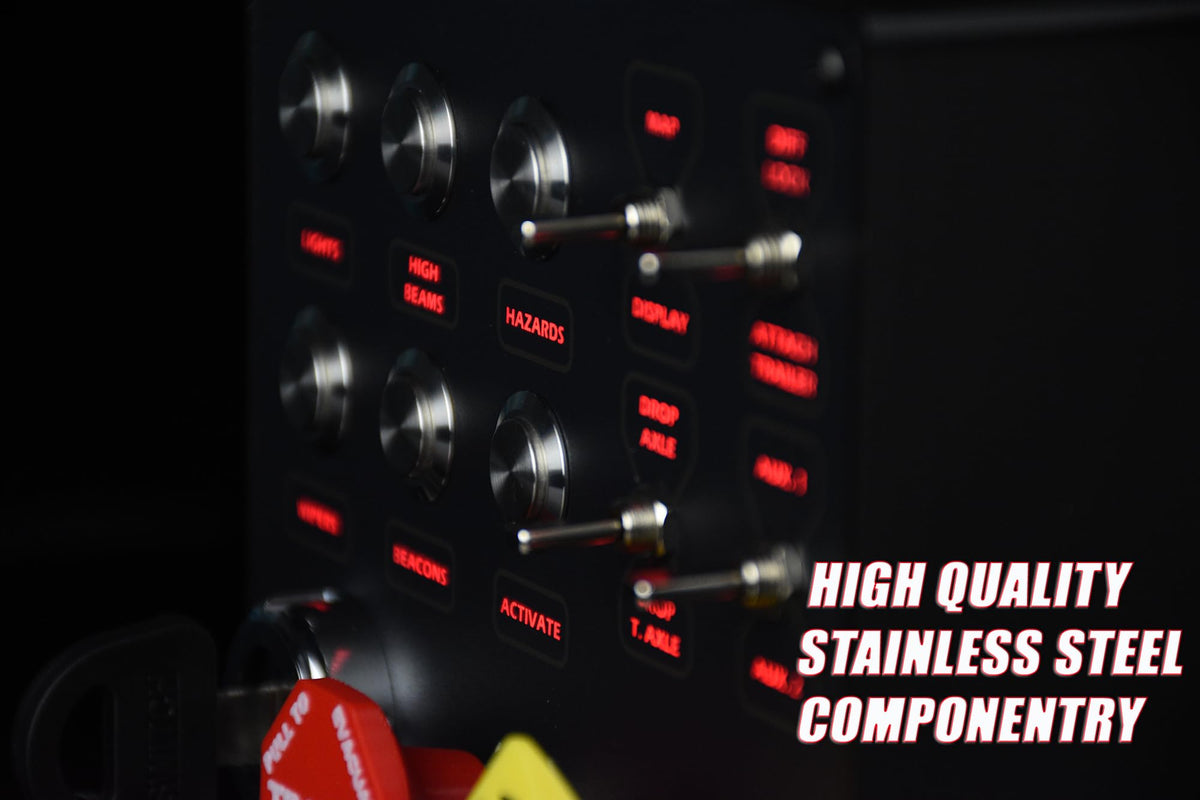 SIM-PANEL HT/HTE Button Box for American Truck Simulator (ATS/ETS2 Button Box) (W/Customizable BACKLIGHTING)