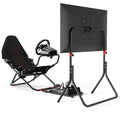 DIWANGUS Foldable Racing Simulator Cockpit with Seat & Monitor Stand