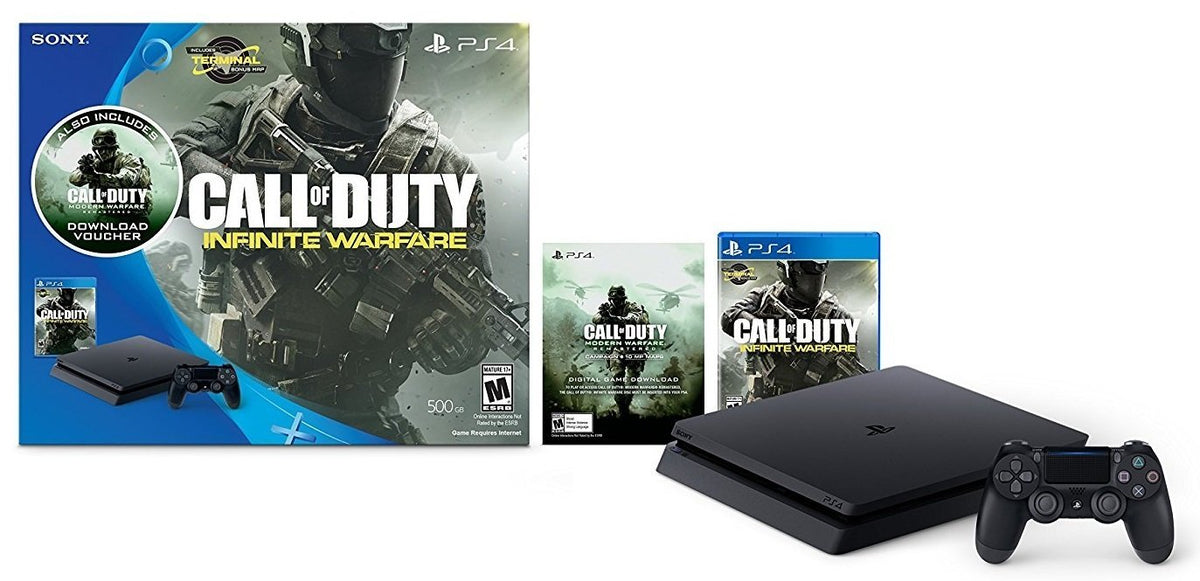 PlayStation 4 Slim 500GB Console - Call of Duty: Infinite Warfare Bundle [Discontinued] (Renewed)