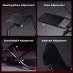 RACGTING Racing Simulator Cockpit with Seat for Logitech G29 G923 G920