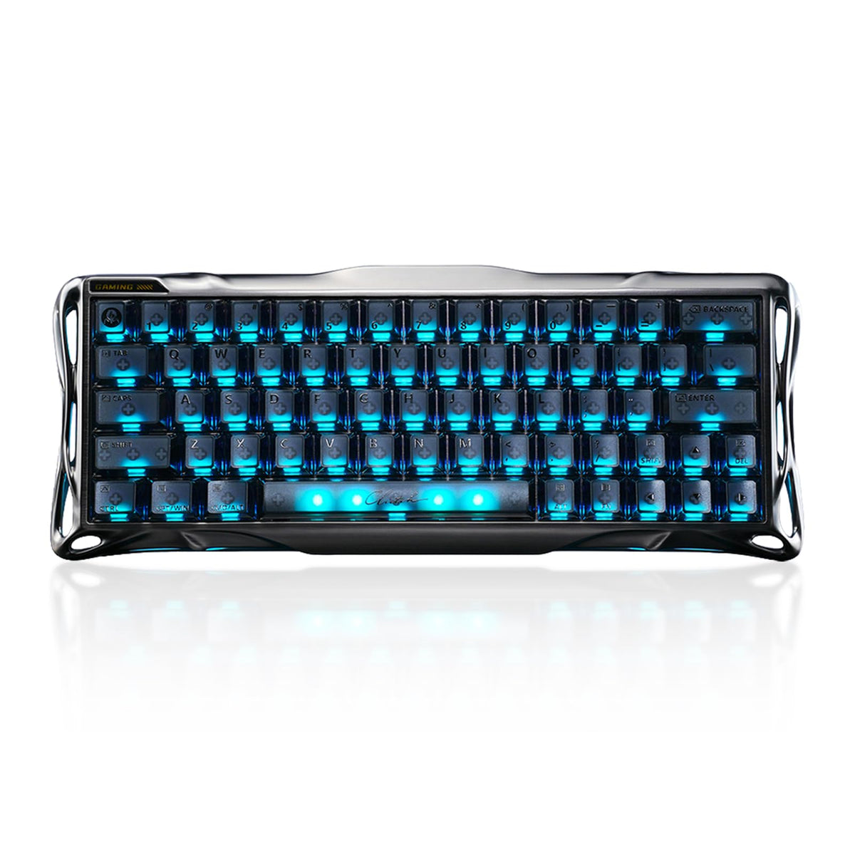 GravaStar Mercury V60 Pro 60% HE Magnetic Keyboard (Cyber Frost Black)