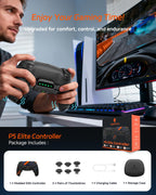 CHARM FOCUS Modified PS5Controller, 4 Remappable Back Paddle for PS5 & PC