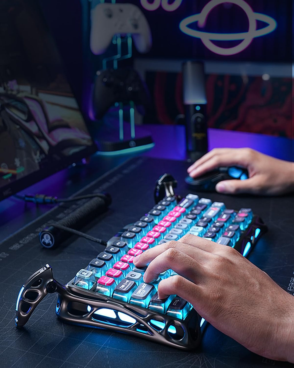GravaStar Mercury V75 Pro Hall Effect Gaming Keyboard, 75% Wired