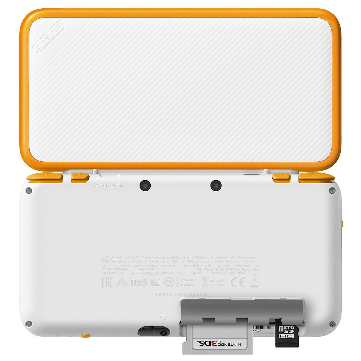 Nintendo 2DS XL Game Console - White + Orange - Nintendo 2DS