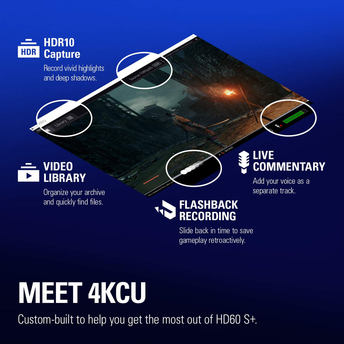 Elgato HD60 S+, External Capture Card, Stream and Record in 1080p60 HDR10 or 4K60 HDR10 with ultra-low latency on PS5, PS4/Pro, Xbox Series X/S, Xbox One X/S, in OBS and more, works with PC and Mac