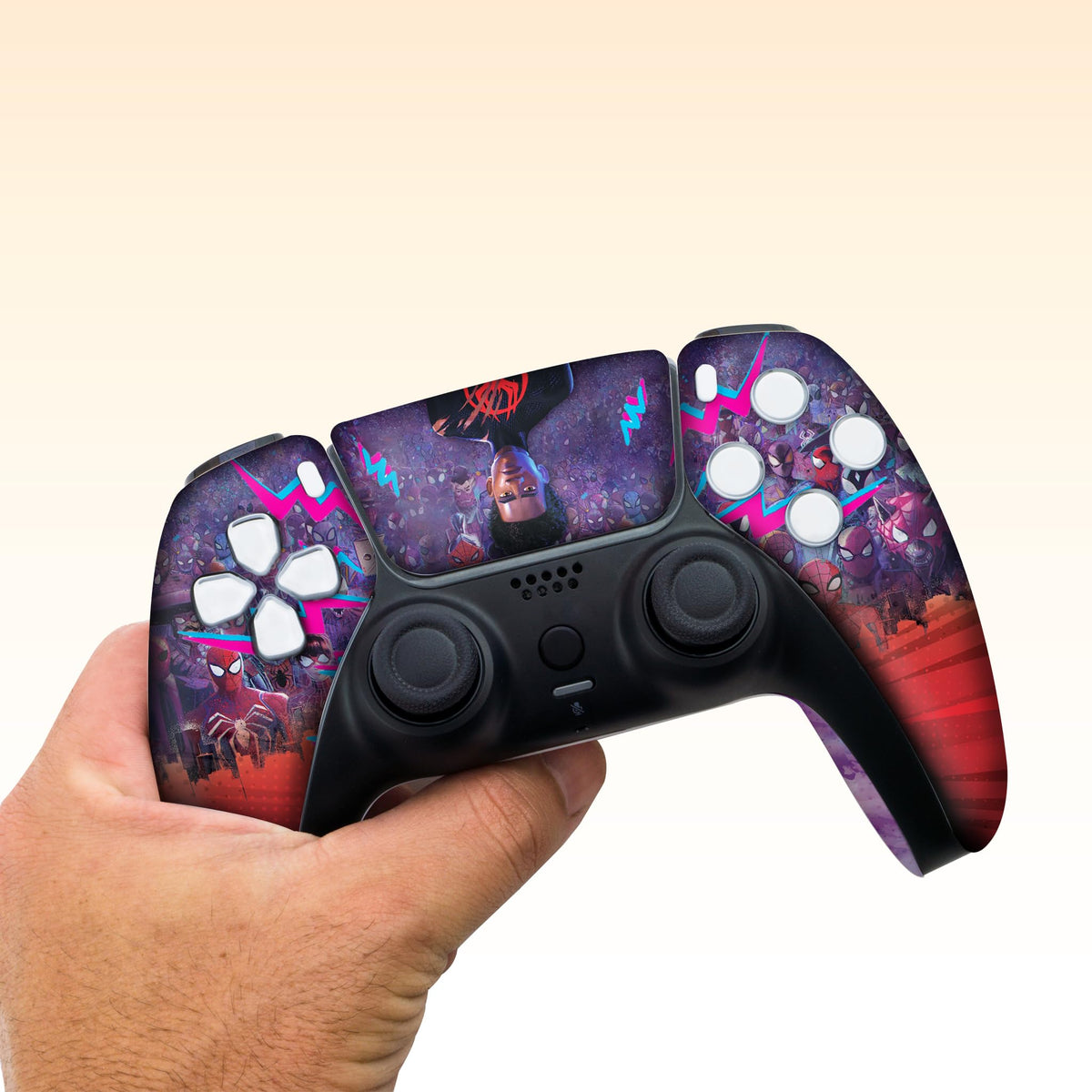 Miles Moraales Spiiderverse Custom PS-5 Controller Wireless