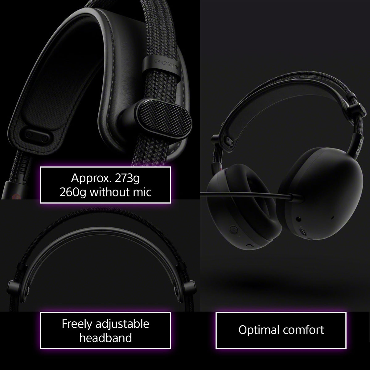 Sony INZONE H9 II Wireless Noise Cancelling Gaming Headset, Black