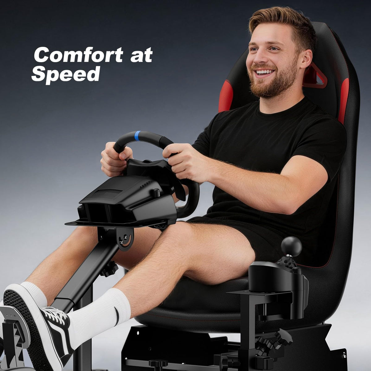 DIWANGUS Stable Racing Simulator Cockpit for Logitech, Thrustmaster, MOZA