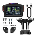 DV480 Pro V5 SimRacing Dashboard-DDU-Display Sim Racing Dash with 5" Screen & 16 RGB LEDs for Simulation Racing Games Accessories include Bracket for Wheel Base, Compatible with all DD bases