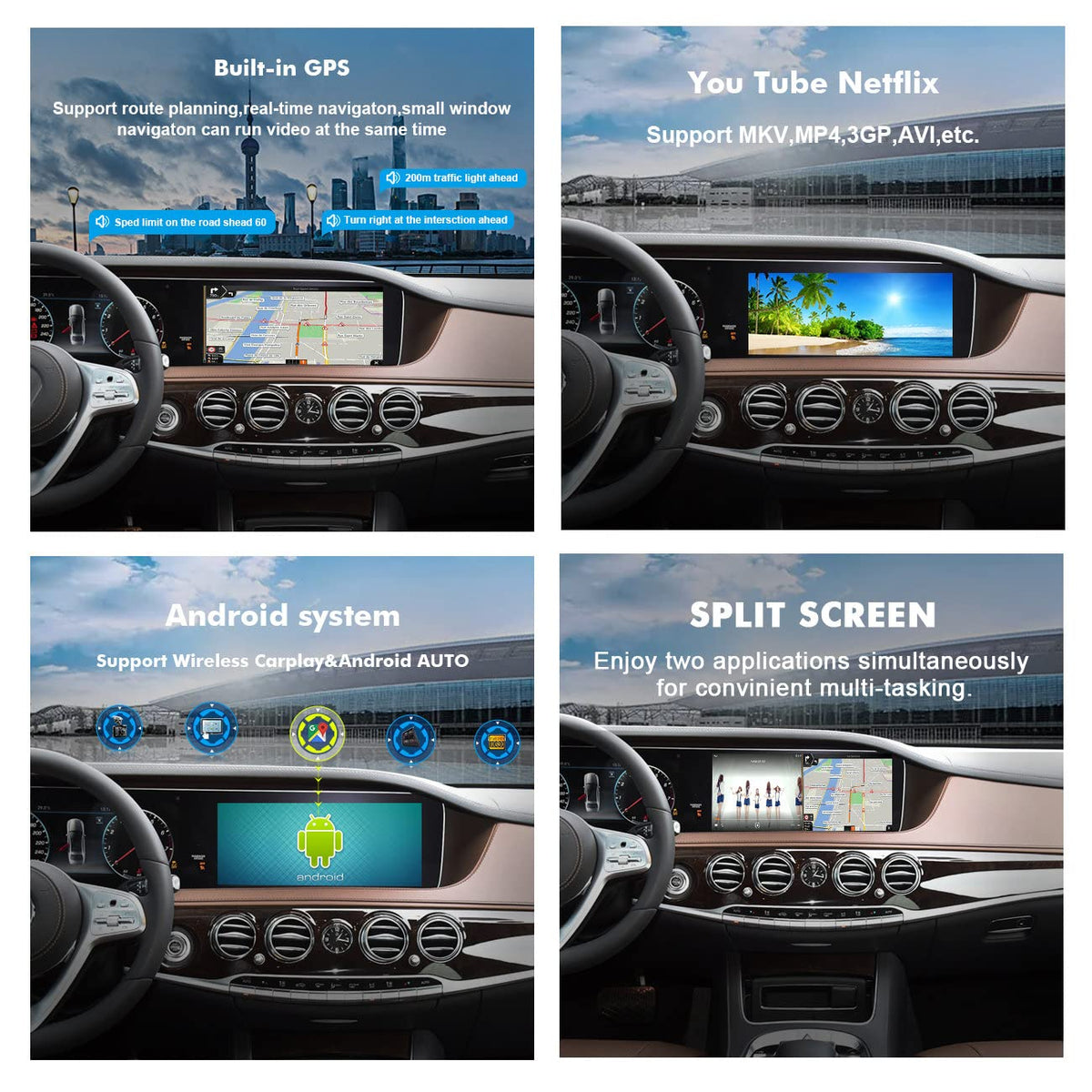Wireless CarPlay AI Box for OEM Wired CarPlay Cars, Wireless Android Auto