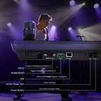 Tenveo NDI PTZ Camera Joystick Controller, 7’’ LCD Quad-Screen Real-time Preview, 4D Joystick Controller, NDI License Included, Support NDI PoE VISCA Pelco-D/P For Church Worship Live Event Streaming