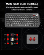 nuphy WH80 Hot-Swap Rapid Trigger Wireless Magnetic Keyboard with knob