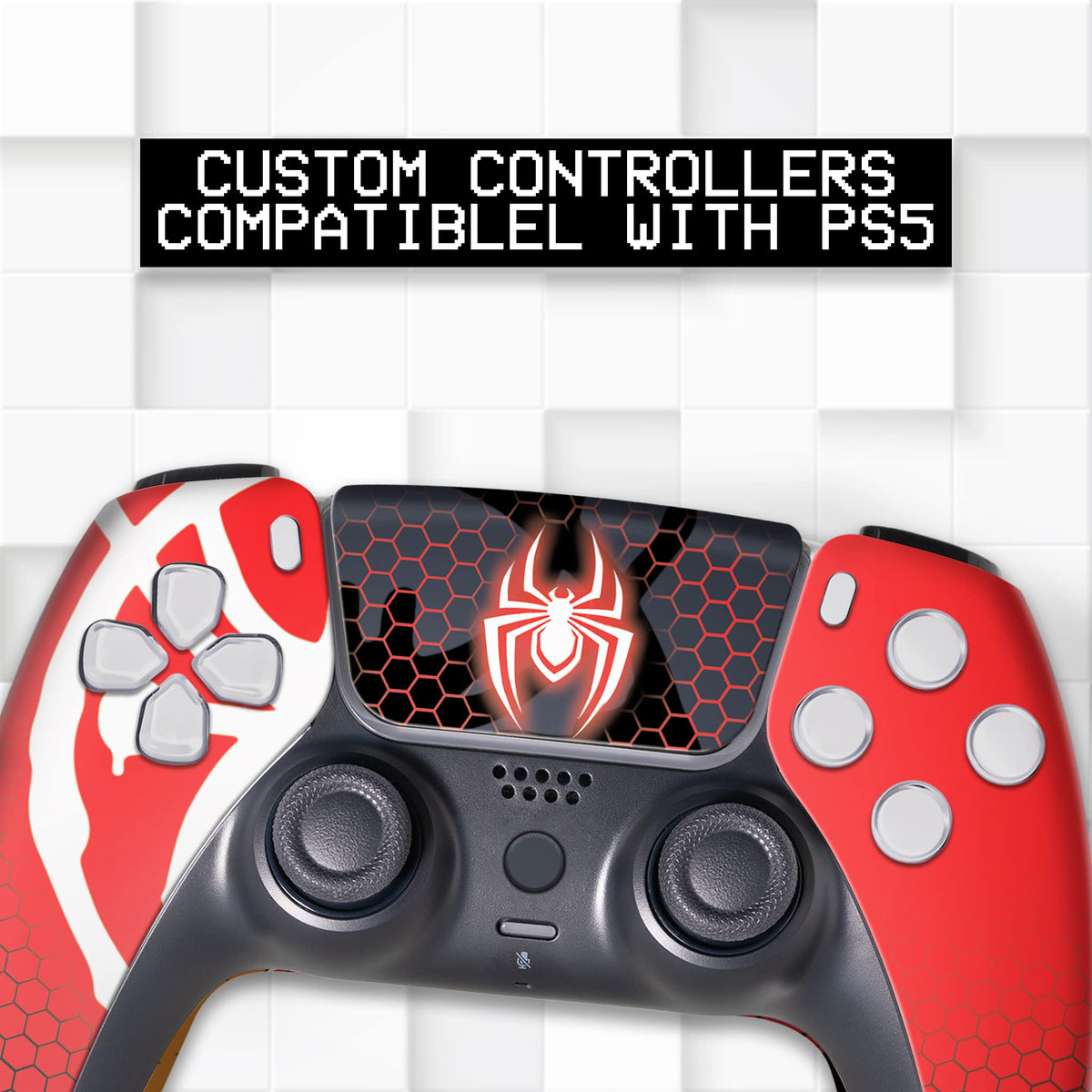 Spiider-Man Morales Custom PS-5 Controller Wireless for Play-Station 5