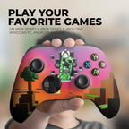 MineCrafft World Video Game Modded Custom X-box Controller Wireless