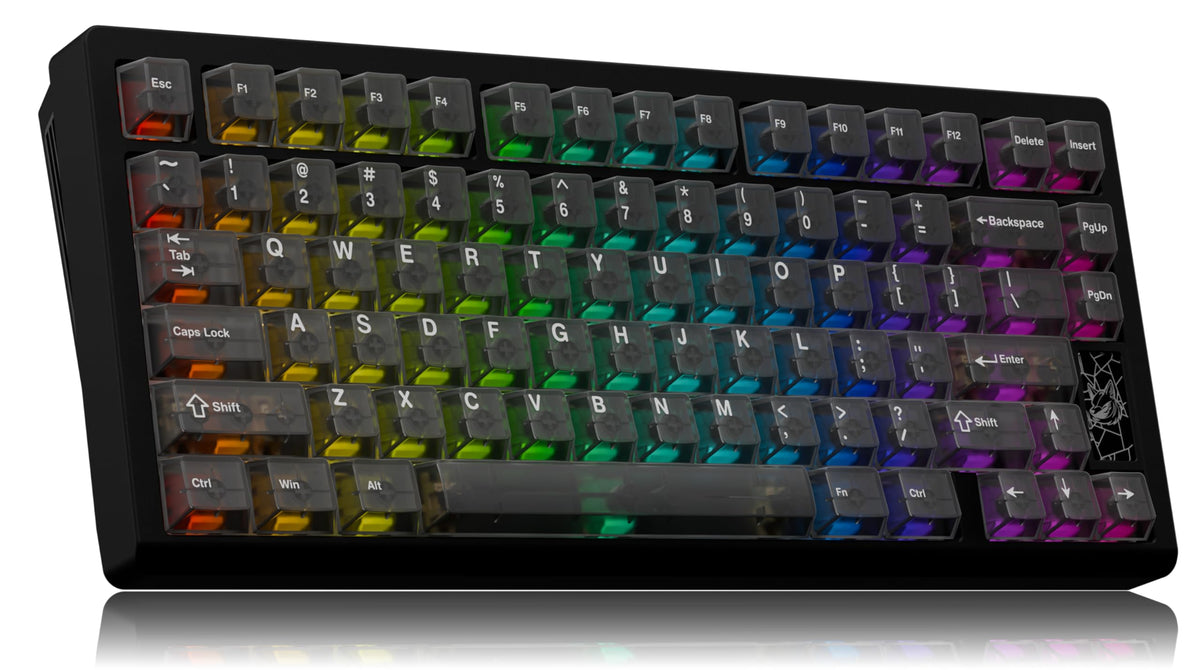 OOCTPK Mechanical Keyboard, Chilkey Slice75 HE Gaming Keyboard Wired, 75% Hall Effect Magnetic Aluminum Keyboard with WS Flux HE Clacky Switch, Rapid Trigger, 8K Polling, RGB Custom, PC/Mac Support
