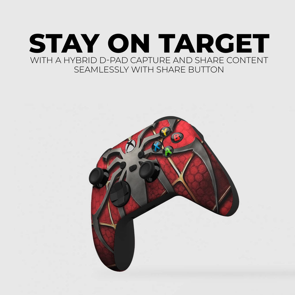 Spiider-Man Red Superhero Modded Custom X-box Controller Wireless