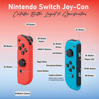Nintendo Switch with Neon Blue and Neon Red Joy‑Con V2 (Red & Blue Switch)