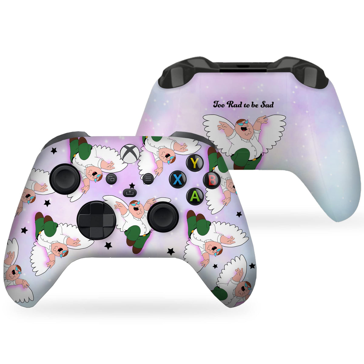 Psychedelic Mushrooms Customised Wireless Controller by BCB. Original X-box Controller Compatible with X-box One/Series X & S Console. Customized with Water Transfer Printing (Not a Skin)