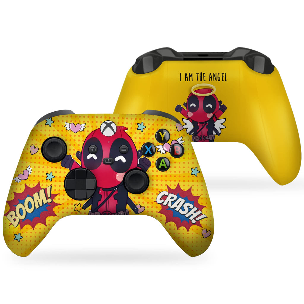 Psychedelic Mushrooms Customised Wireless Controller by BCB. Original X-box Controller Compatible with X-box One/Series X & S Console. Customized with Water Transfer Printing (Not a Skin)