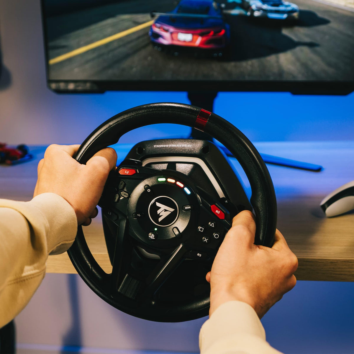 Thrustmaster T128, Force Feedback Racing Wheel with Magnetic Pedals, PlayStation 5, PlayStation 4, PC