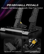 PXN VD6 Direct Drive Racing Wheel Bundle, 6Nm Force Feedback, for Windows