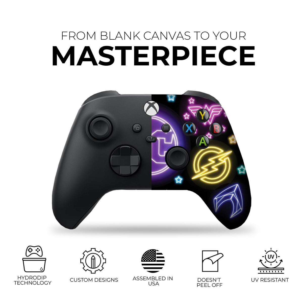 DC Comiic Neon Superhero Custom X-box Controller Wireless for Series X/S