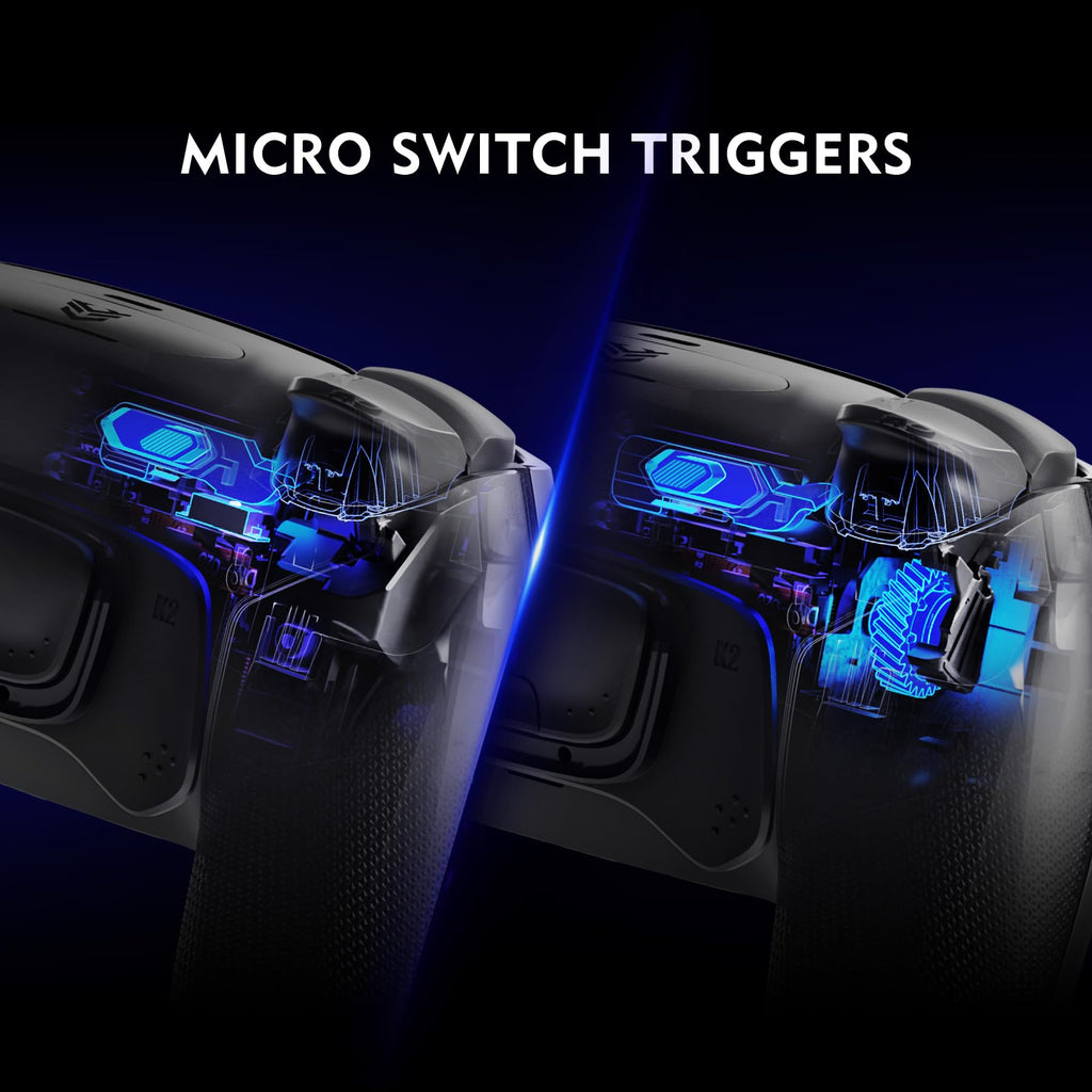 HEXGAMING ULTIMATE PRO Controller Compatible with ps5, Chaos Black