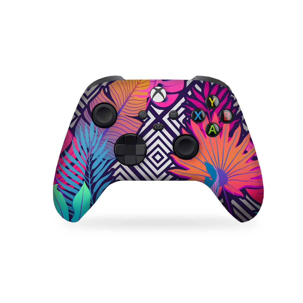 Psychedelic Mushrooms Customised Wireless Controller by BCB. Original X-box Controller Compatible with X-box One/Series X & S Console. Customized with Water Transfer Printing (Not a Skin)