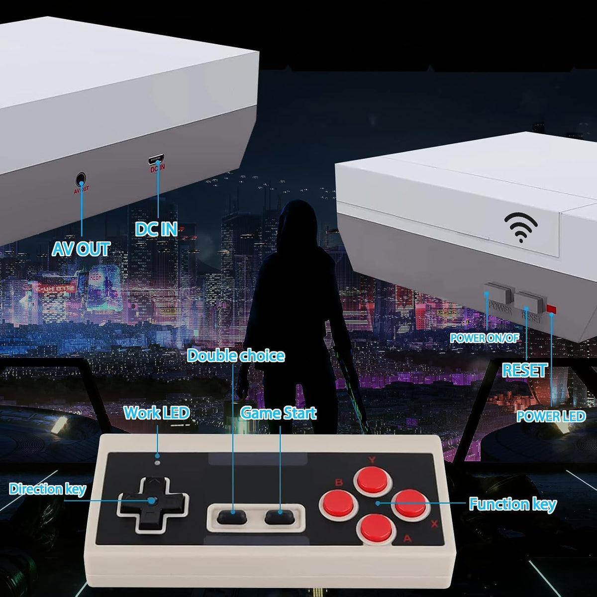 Lenpos Video Game Console, Classic 777 games included Game Consoles