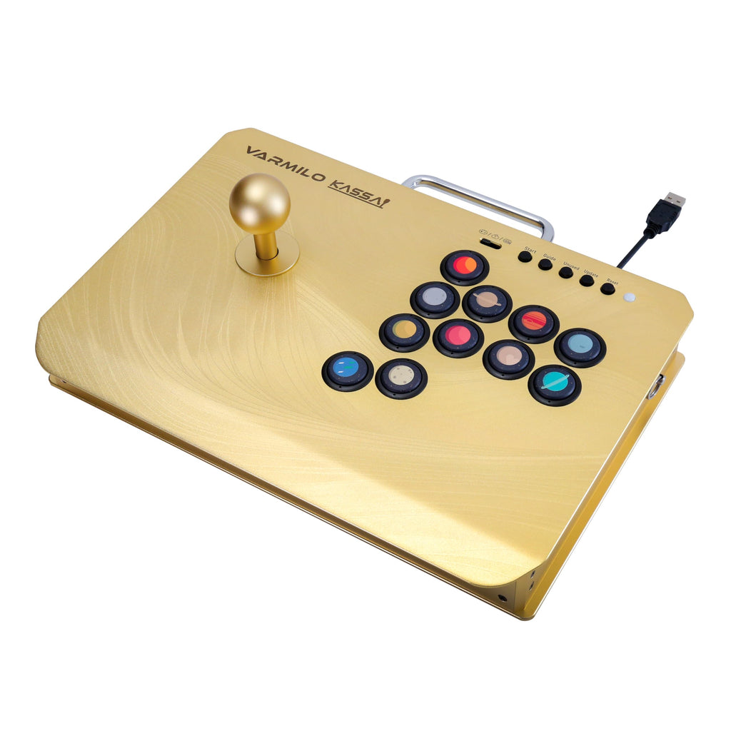 VARMILOARCADE Kassai Arcade Fight Stick Rapid Trigger Tournament Grade Controller for Fighting Games Two Versions Standard PC Only or Pro Compatible with PC PS4 PS5 Switch1 Switch2 (Sakura, Standard (PC))