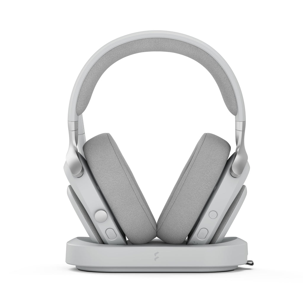 Fractal Design Scape Dark - Wireless PC Gaming Headset - Detachable Flip-to-Mute Microphone with Noise Cancellation - Battery Life Up to 40 Hours - Configurable Ambient Lighting - Black