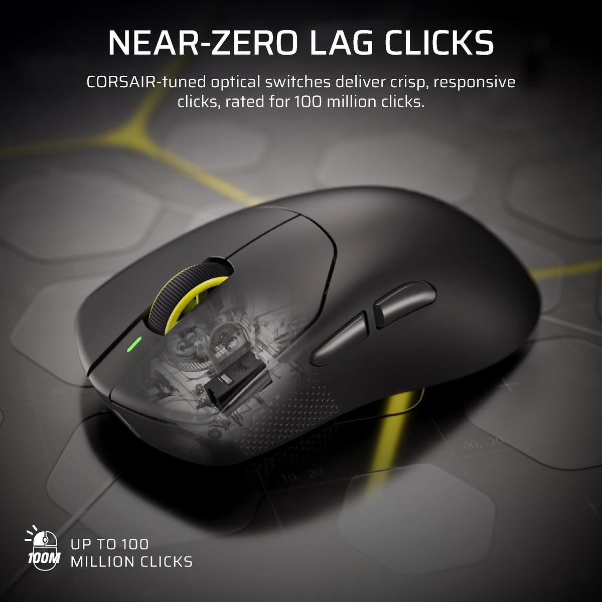 CORSAIR SABRE v3 PRO PureVector ERGO Wireless Ultralight FPS Gaming Mouse