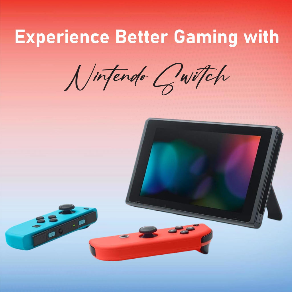 Nintendo Switch with Neon Blue and Neon Red Joy‑Con V2 (Red & Blue Switch)