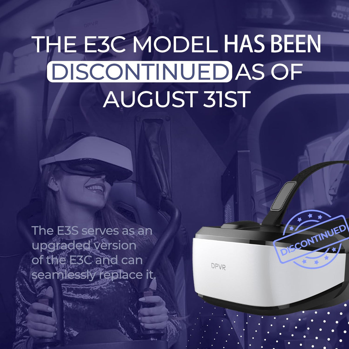 DPVR E3S Softstrap VR Headset, Virtual Reality Headset for Commercial Use