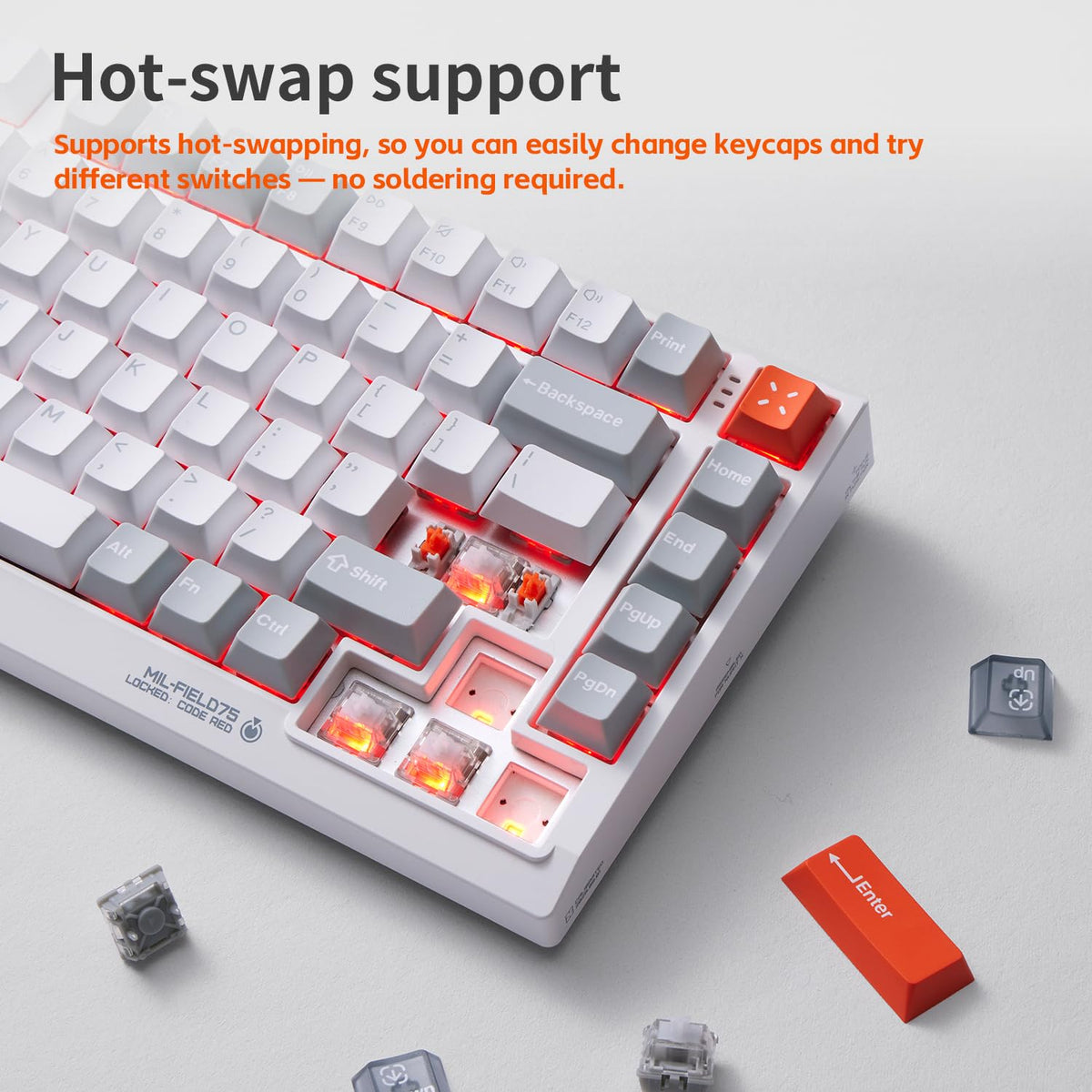 nuphy Field75 HE V2 75% Layout 83 Keys Gaming Keyboard with knobs