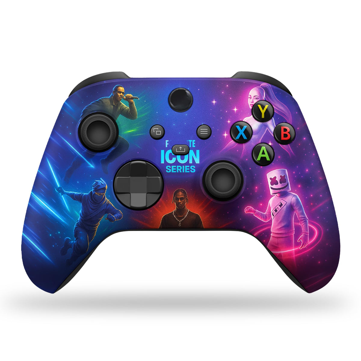 Neon Abyyss Video Game Custom X-box Controller Wireless for Series X/S