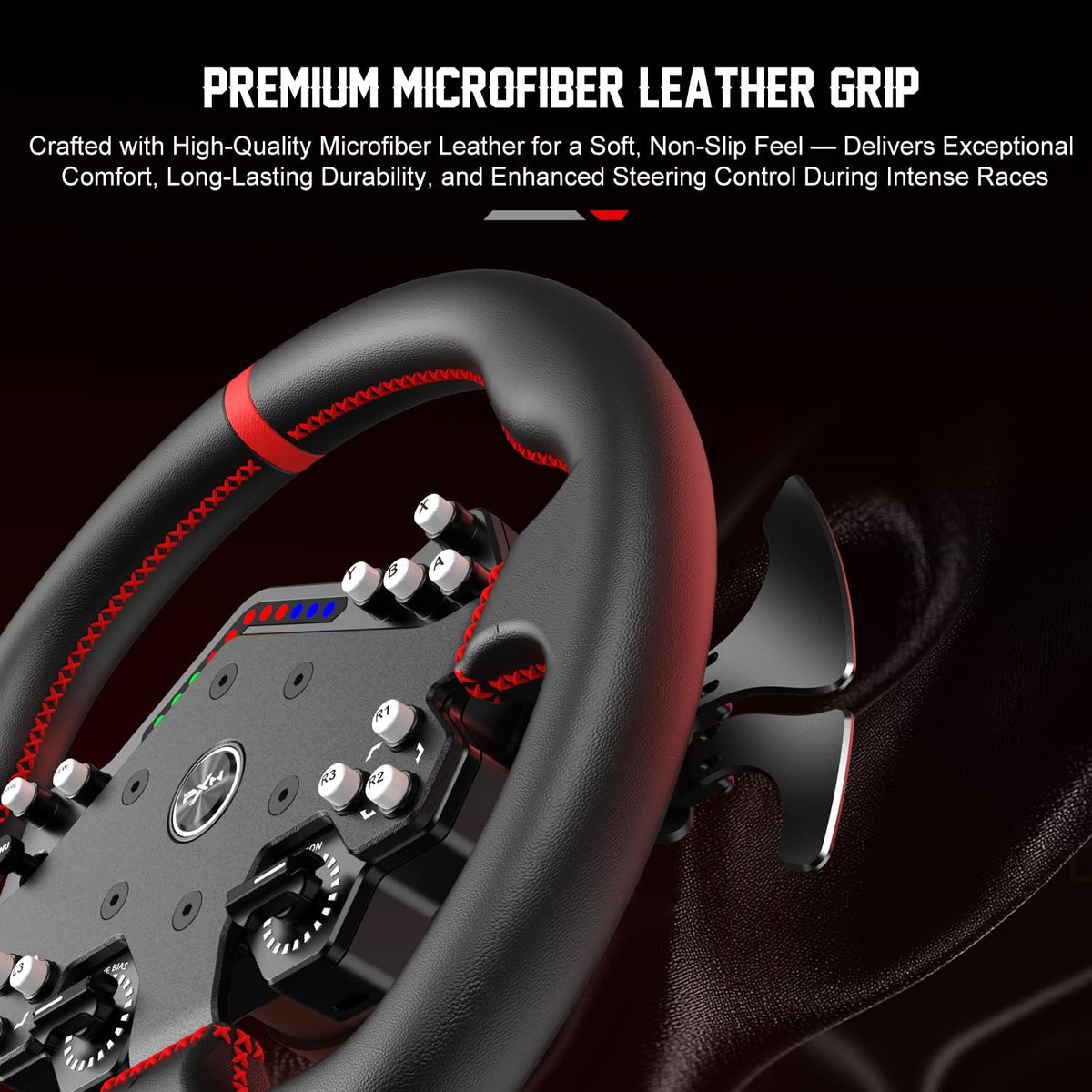 PXN W DS R2 Gaming Racing Wheel, Compatible with VD4/VD6/VD10 Bases