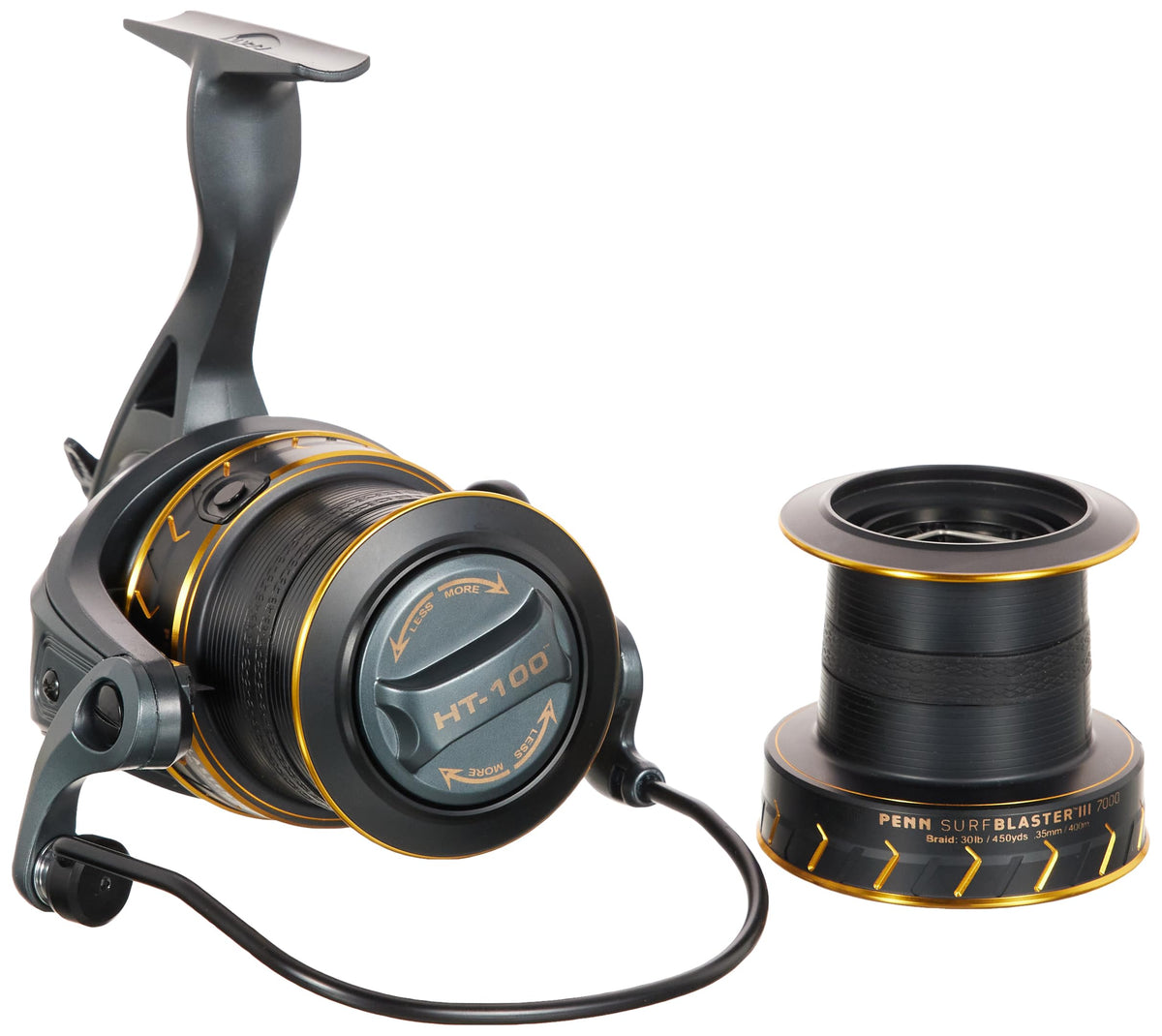 Penn Surfblaster III Longcast Fishing Reel - Long Distance Spool Surf Casting Reel for Saltwater Beach and Rock Fishing