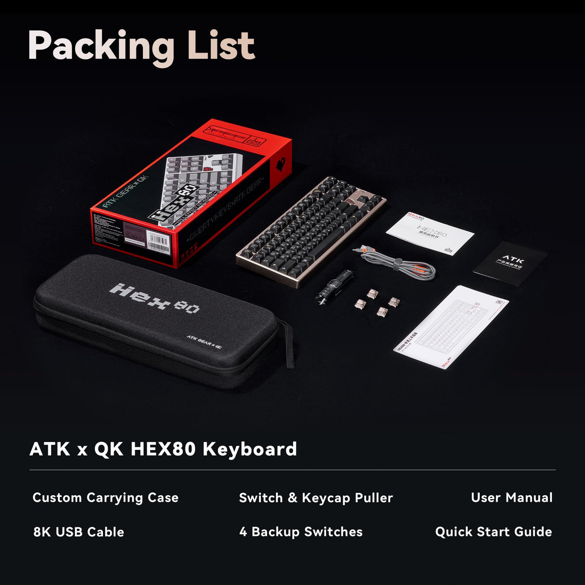 ATK Hex80 80% Wired Hall Effect Gaming Keyboard