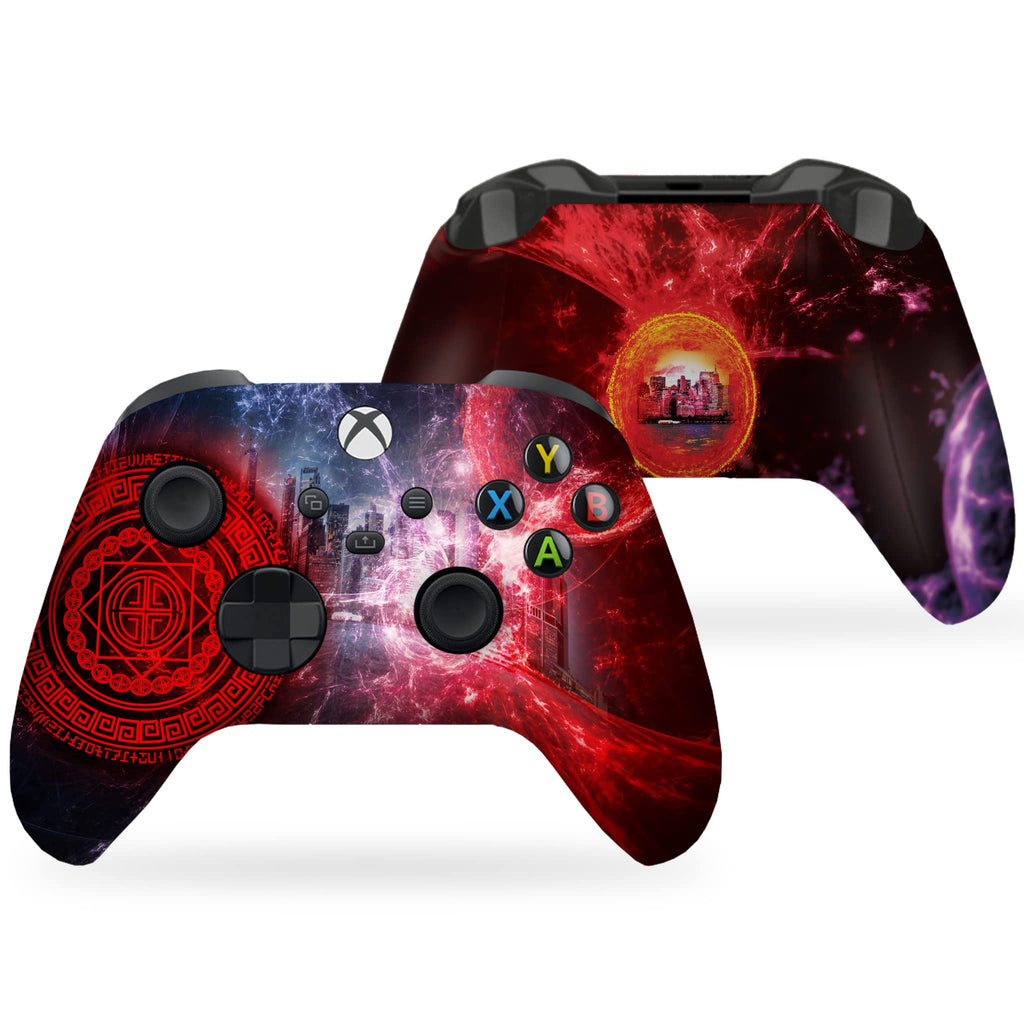 Psychedelic Mushrooms Customised Wireless Controller by BCB. Original X-box Controller Compatible with X-box One/Series X & S Console. Customized with Water Transfer Printing (Not a Skin)