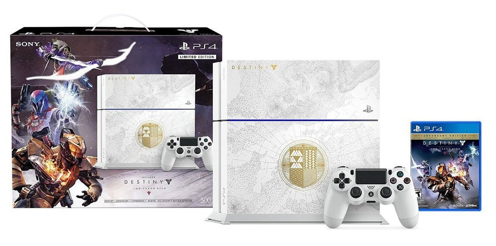 PlayStation 4 500GB Limited Edition Console - Destiny: The Taken King Bundle [Discontinued] (Renewed)